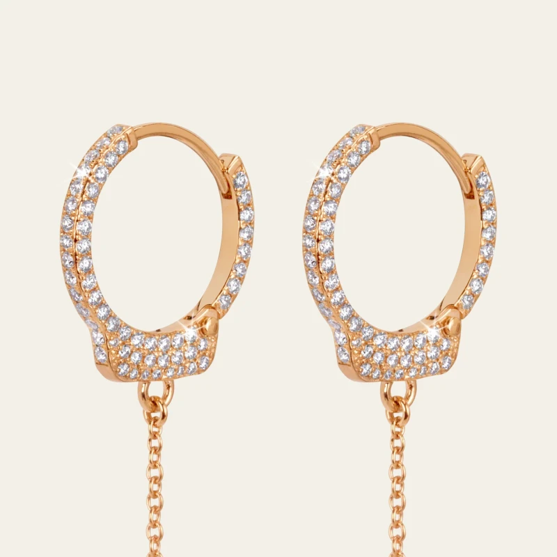 Jacob & Co Love Lockdown Diamond Earrings 92458293 2