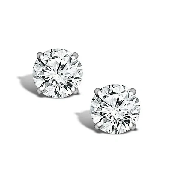 No name ROUND DIAMOND 1.51 - 1.50 CT G/SI1 EARRINGS NN1.51-1.50G/SI 1