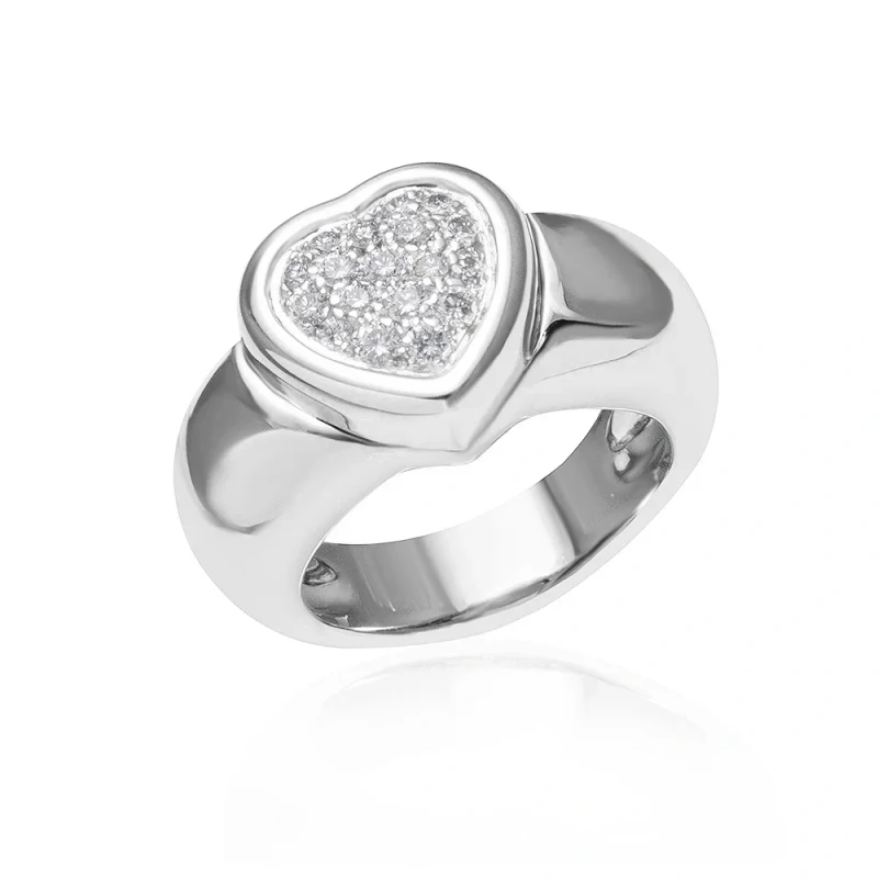 Heart diamond ring