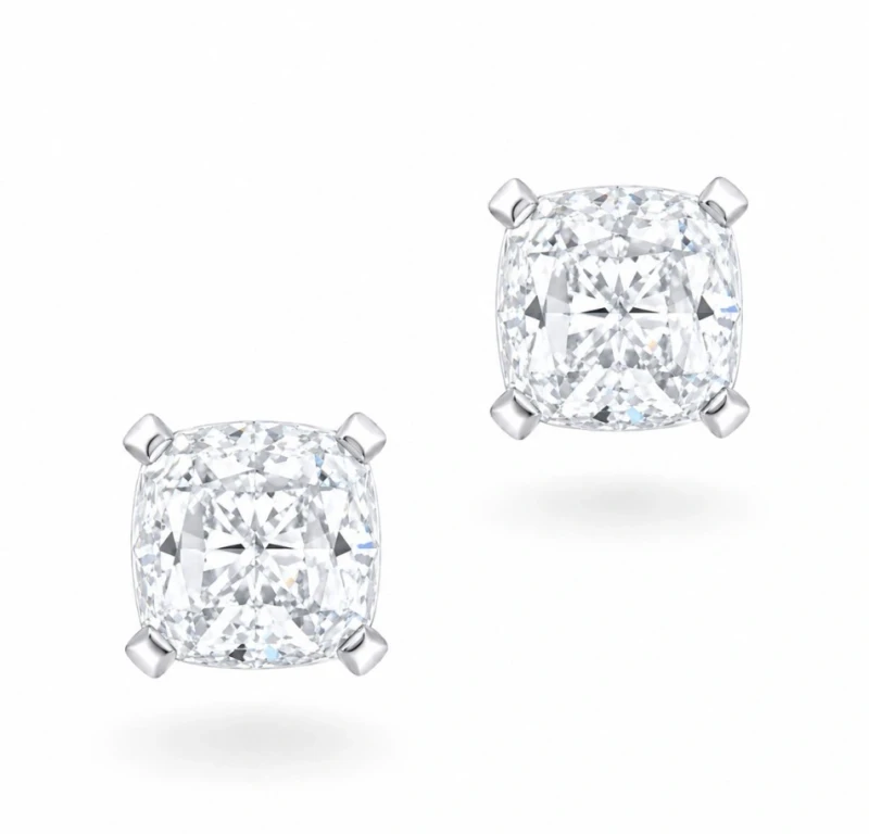 DIAMOND EARRINGS 1,00 CT F/VVS2-1,00 CT F/VS1