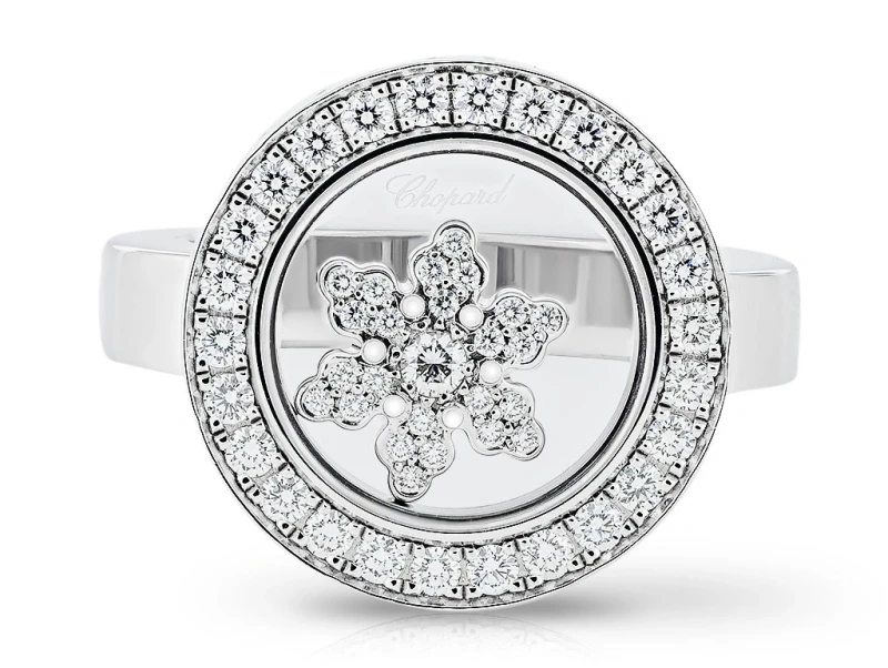 HAPPY SNOWFLAKE DIAMOND RING (SIZE 56)