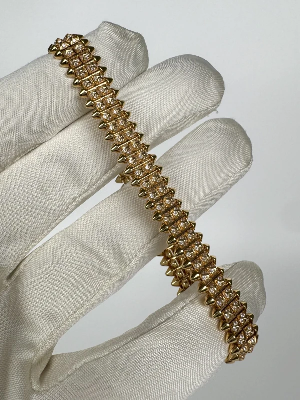 Cartier CLASH DE CARTIER BRACELET, FLEXIBLE, DOUBLE ROW, PAVED (SIZE 17) N6723617 4