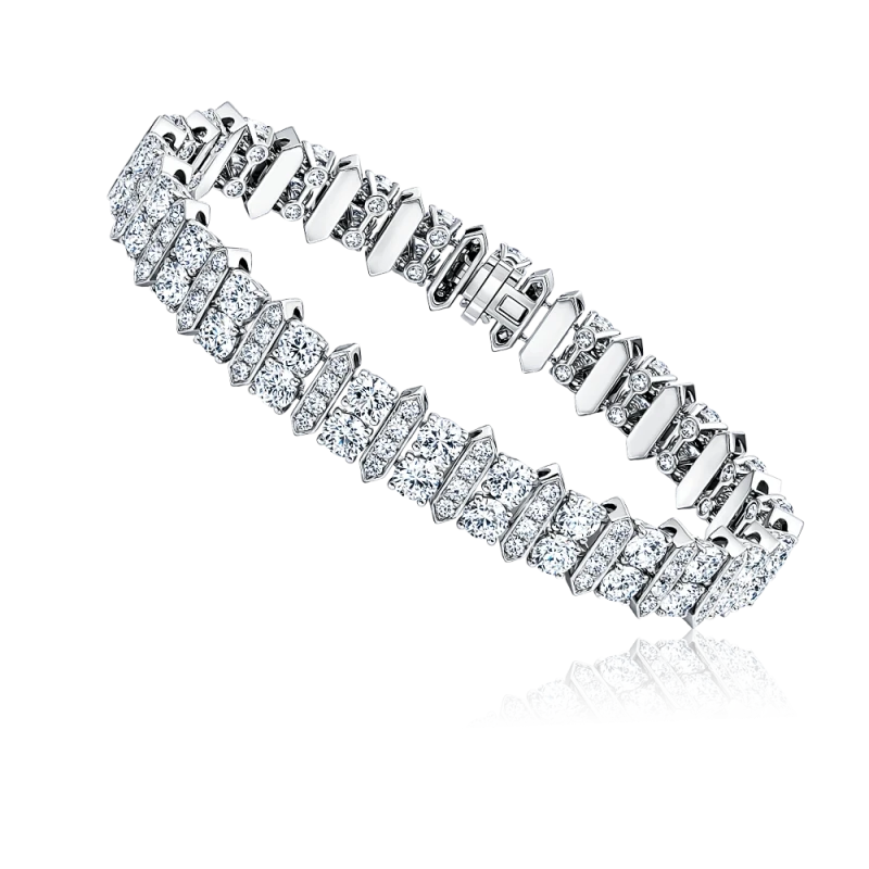 ROUND DIAMONDS 12.31 CT BRACELET