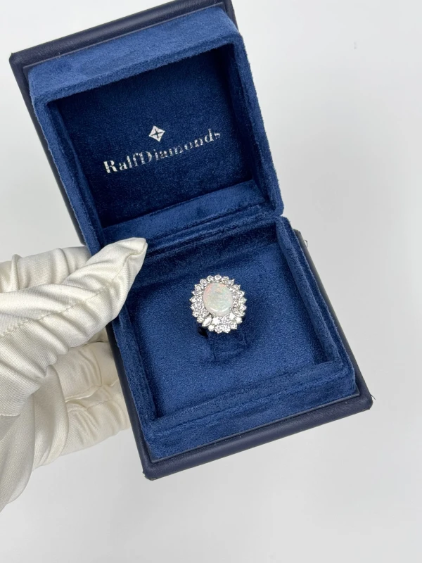 RalfDiamonds OPAL AND DIAMOND RING (SIZE 54) RDR613 4