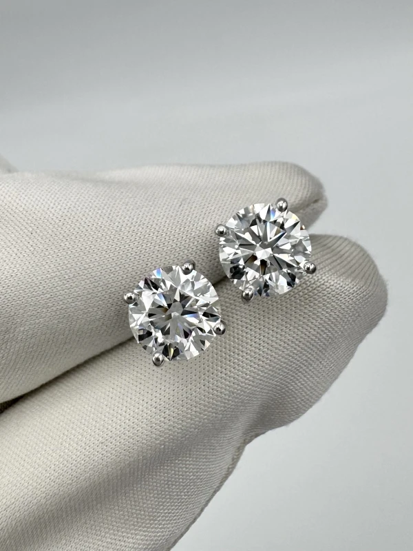 No name ROUND DIAMOND 2.02-2.01 CT F-G/VVS1 EARRINGS (GIA) EXEXEX 2.02-2.01 ct F-G/VVS1 3