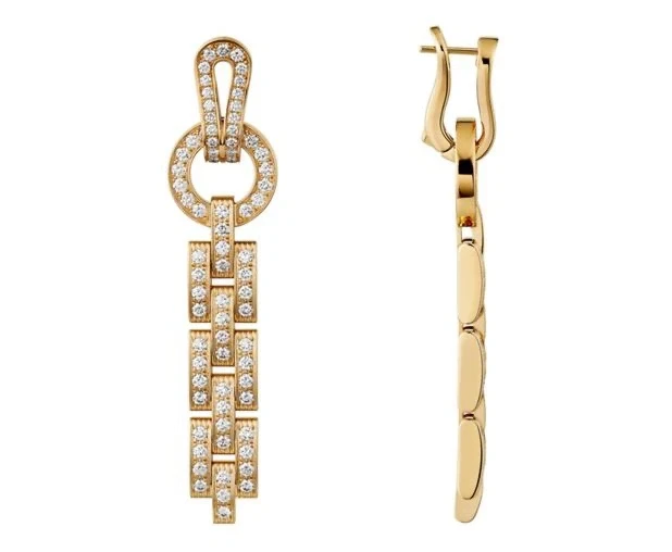 AGRAFE EARRINGS, PAVED