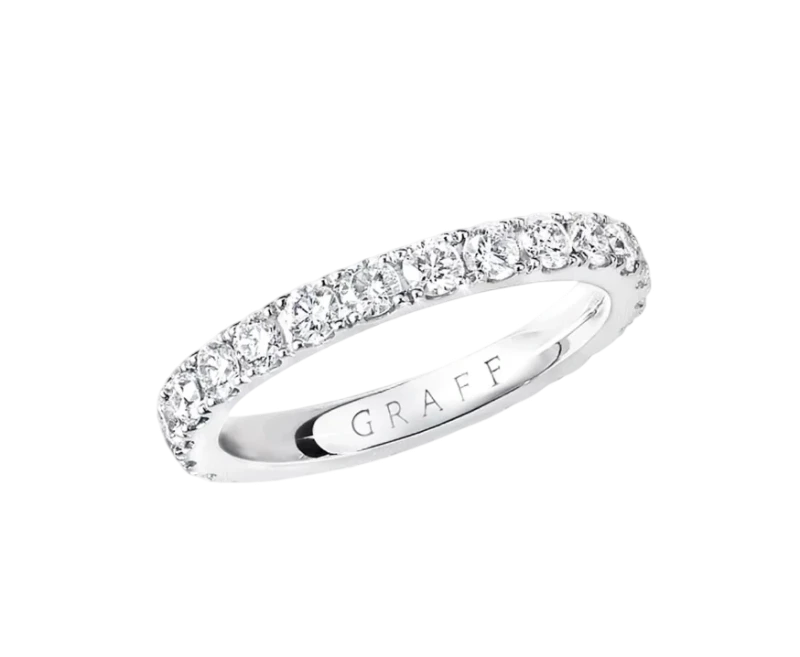 Castle Set Round Diamonds Ring (Size 51)