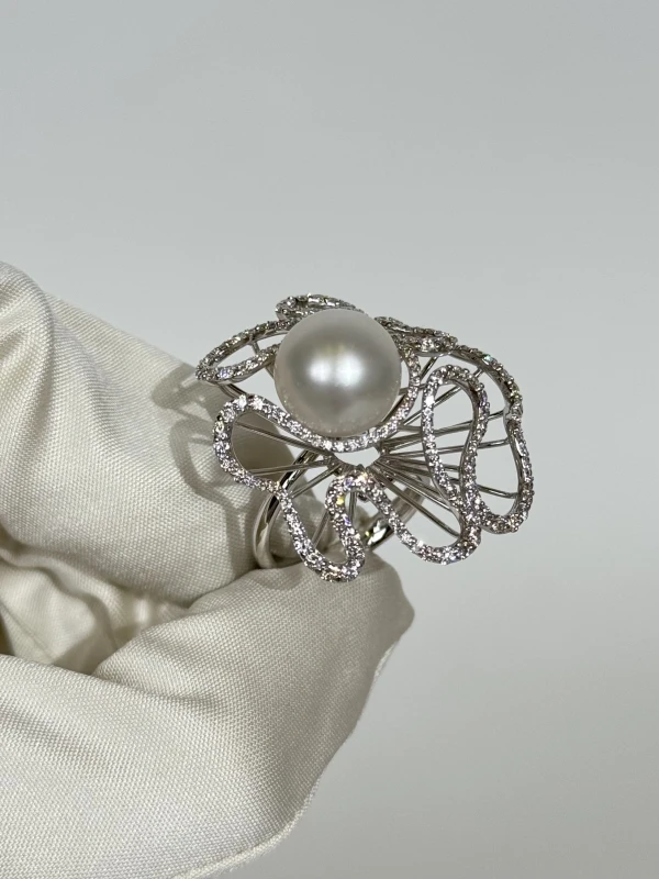 UTOPIA Drappeggio Ring, Pearl 12.57 mm (SIZE 54) PRTP979ASS 3