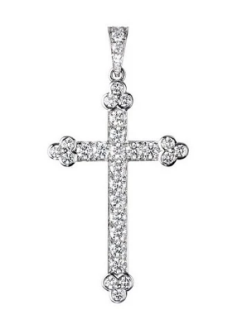 Cartier Diamond Cross Pendant on Chain - Shop Prestige