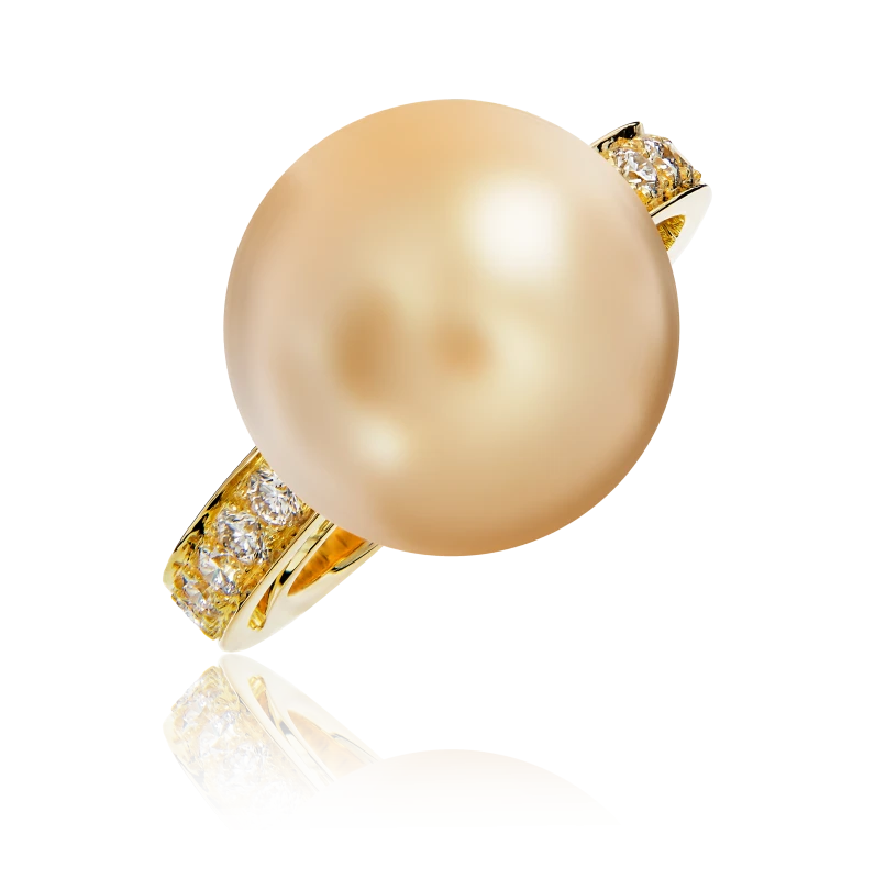 SOUTH SEA CEELTURED PEARL 15.07 MM (SIZE 53)