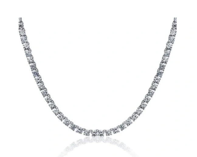 ROUND DIAMOND 6.05 CT NECKLACE (SIZE 38.5)