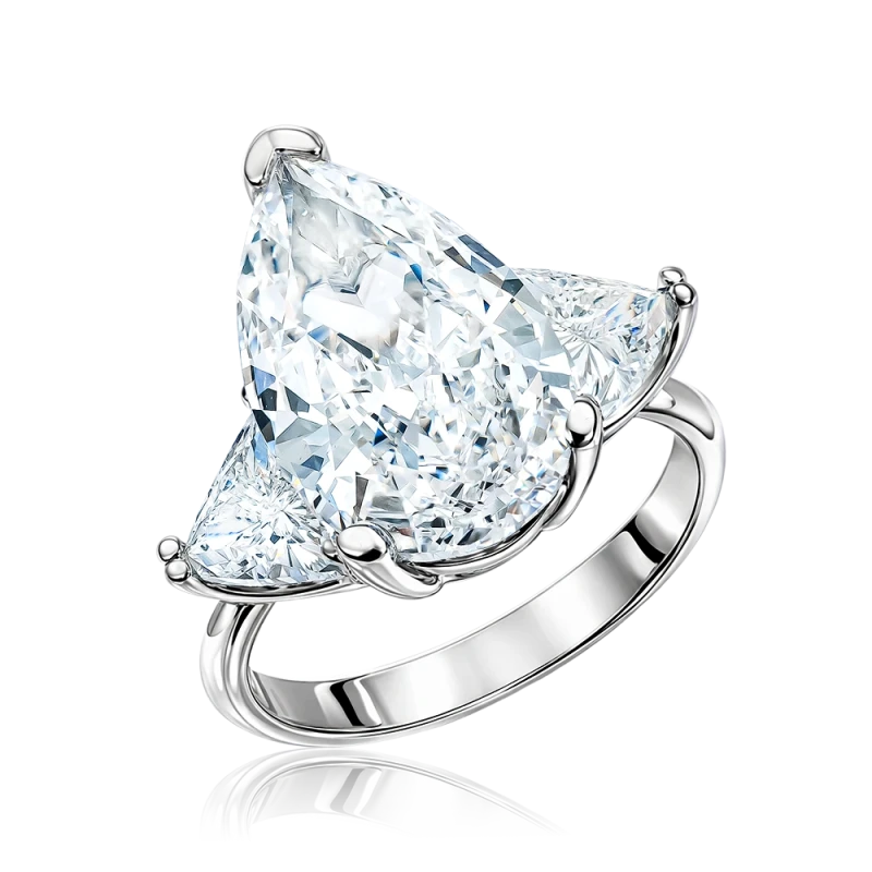BUCHERER PEAR DIAMOND 5.09 CT E/VVS2 RING (SIZE 52) B5.09 CT E/VVS2 1