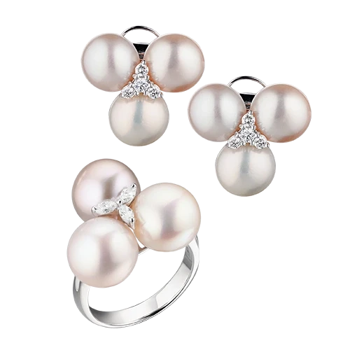 Schoeffel PEARL AND DIAMOND SET 785820 1