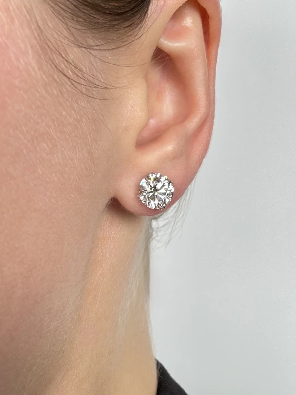 Maximilian СЕРЬГИ-ПУСЕТЫ С БРИЛЛИАНТАМИ 3.02-3.00 CT G-H/VS1 M2.50-2.51 2