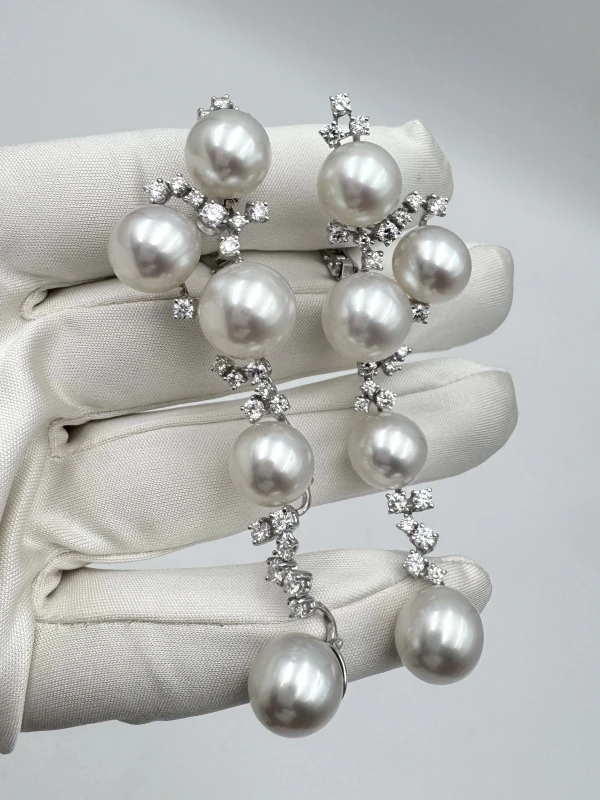 RalfDiamonds SOUTH SEA PEARL 11.05 MM EARRINGS RFD11477 3
