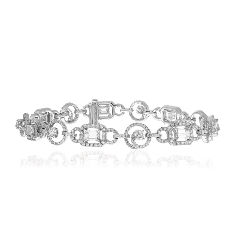 MIXCUT DIAMOND 3.75 CT BRACELET (SIZE 18)