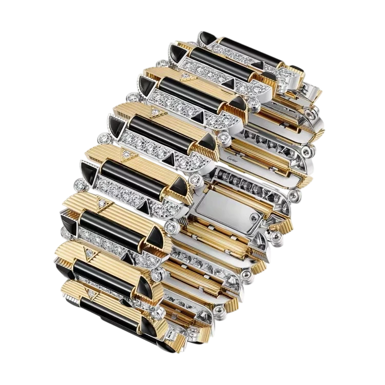 GÉOMÉTRIE & CONTRASTES BRACELET, ONYX, PAVED