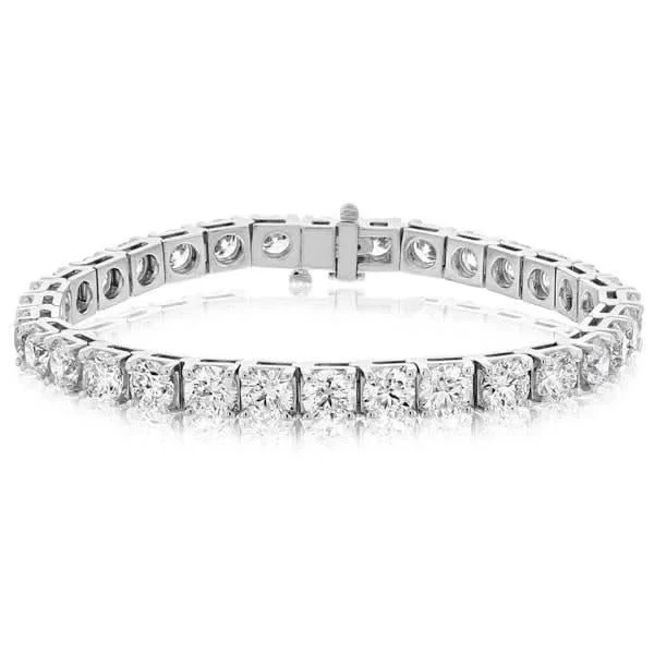 ROUND DIAMOND 16.70 CT F-G/VVS-VS BRACELET (SIZE 17.5)
