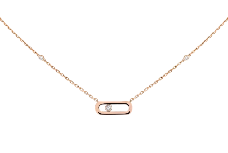Gold Move Uno Pink Gold Diamond Necklace