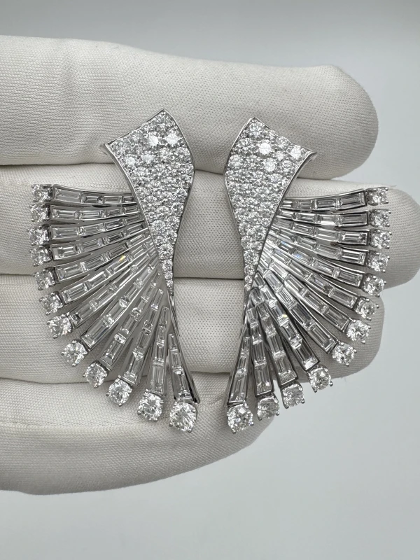Maximilian СЕРЬГИ С БРИЛЛИАНТАМИ 12.28 CT SYE-1768-DIA 3