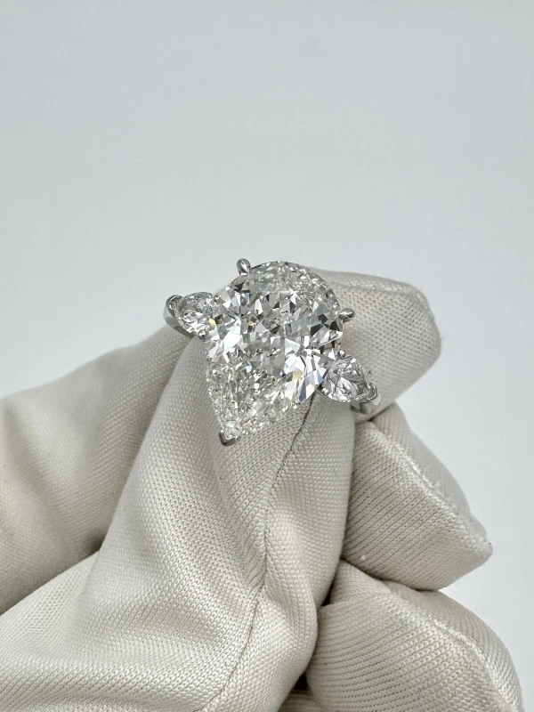 No name PEAR DIAMOND 4.02 CT G/VS2 RING (GIA) NNR4.02G/VS 3