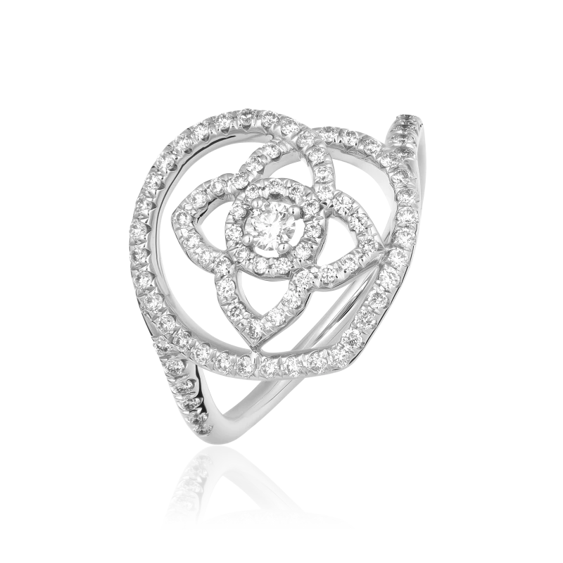 ENCHANTED LOTUS DIAMOND RING (SIZI 51)
