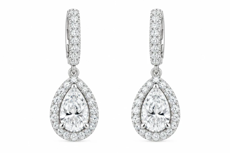 DIAMOND EARRINGS 0.7 ct-0.7 ct