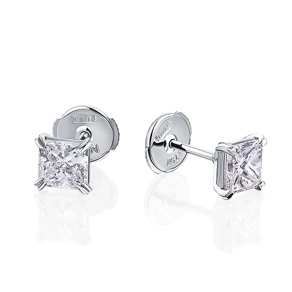 Earrings without a brand С БРИЛЛИАНТАМИ 0.45 CT Н/VS2 - 0.45 CT I/SI2 0.45 CT Н/VS2 - 0.45 CT I/SI2