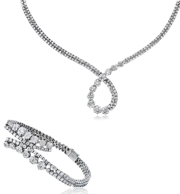 ROUND DIAMOND 9.17 CT SET