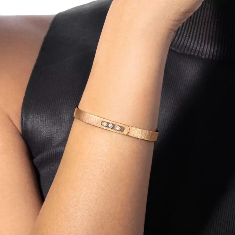 MESSIKA Move Noa Ciselé Bangle (SIZE M) 14481-PG-M 2