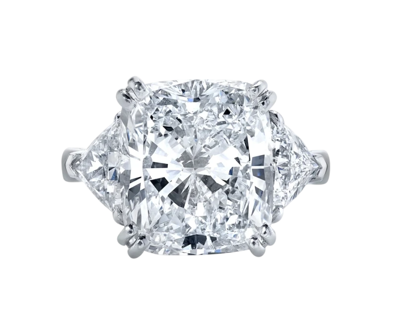 Earrings without a brand CUSHION DIAMOND 5.16 CT E/SI2 RING (GIA) NN5.16E/SI 1