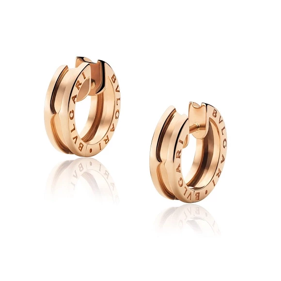 B.ZERO1 HOOP ROSE GOLD EARRINGS 