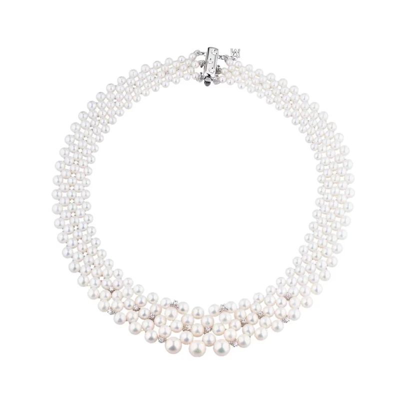 Мikimoto  AKOYA CULTURED PEARL NECKLACE MB240911 1