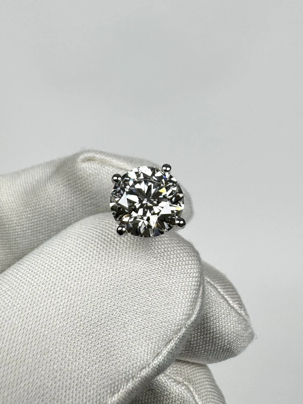 No name СЕРЬГИ-ПУСЕТЫ С БРИЛЛИАНТАМИ 2.09-2.14 CT F/VVS2 (GIA) NN2.09-2.14 CT F/VVS2 4