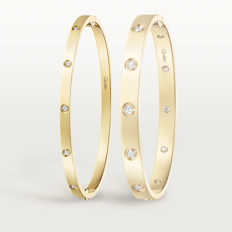 Cartier LOVE bracelet, small model, 10 diamonds (SIZE 16) B6079716 3