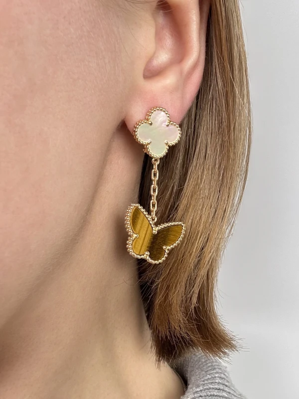 Van Cleef & Arpels LUCKY ALHAMBRA EARRINGS, 2 MOTIFS VCARD79800 2