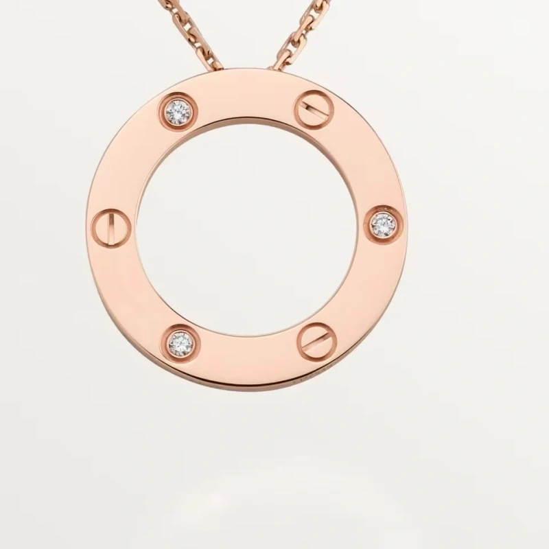 Cartier LOVE NECKLACE, 3 DIAMONDS B7014700 5