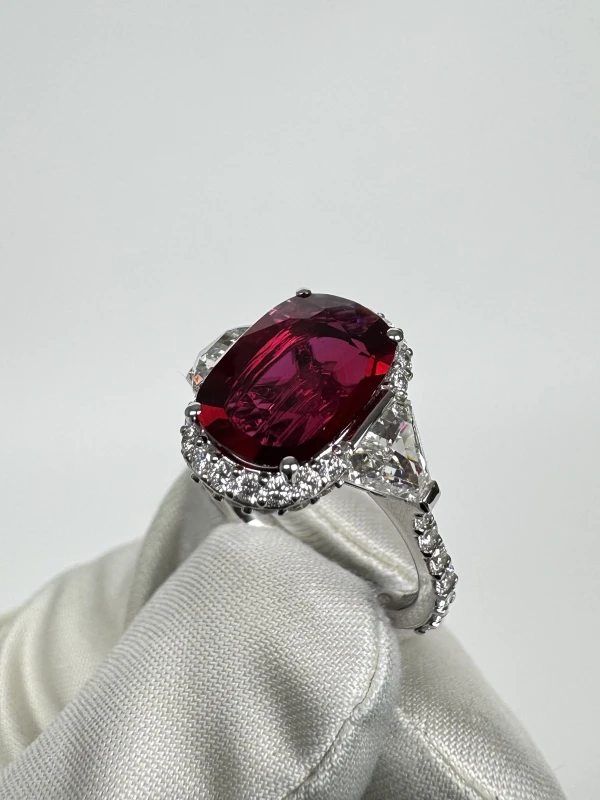 VERDI JEWELLERY КОЛЬЦО С РУБИНОМ 3.10 CT PIGEON BLOOD A33E 5