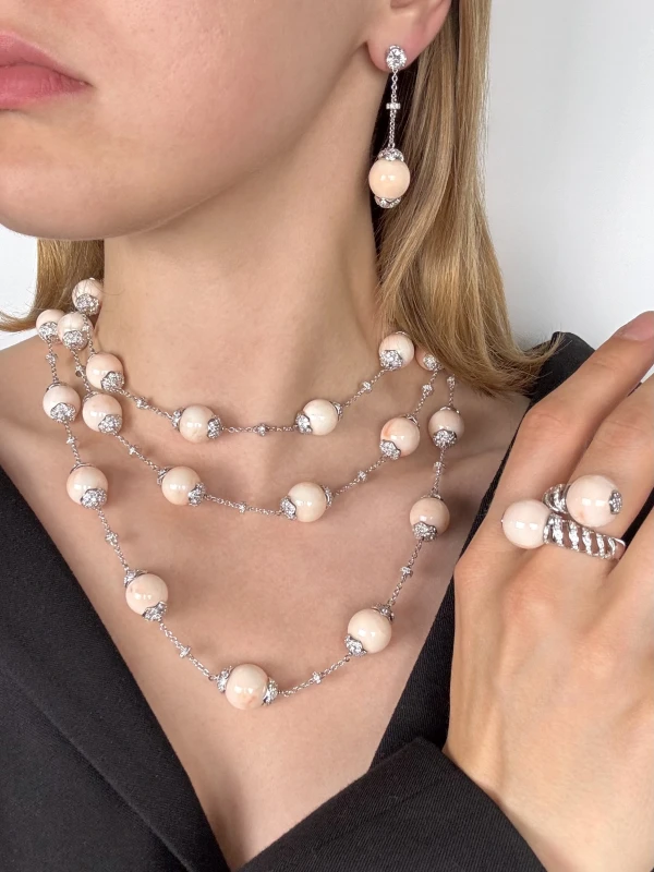 RalfDiamonds CORAL "Pelle d'Angelo" & DIAMOND SET CDS 5