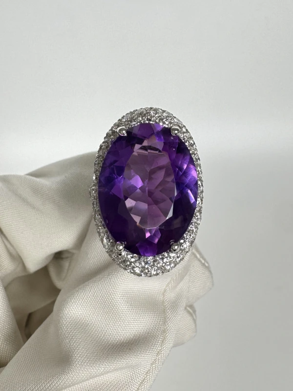 Adler AMETHYST AND DIAMONDS RING 125641 2