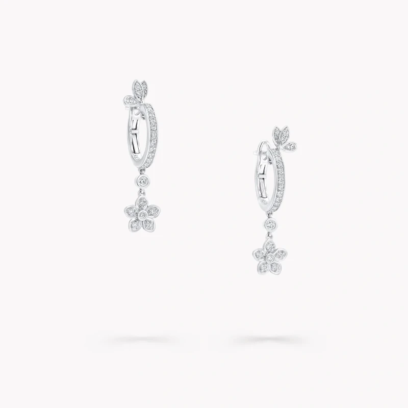 Graff Butterfly Diamond Hoop Earrings RGE2162 3
