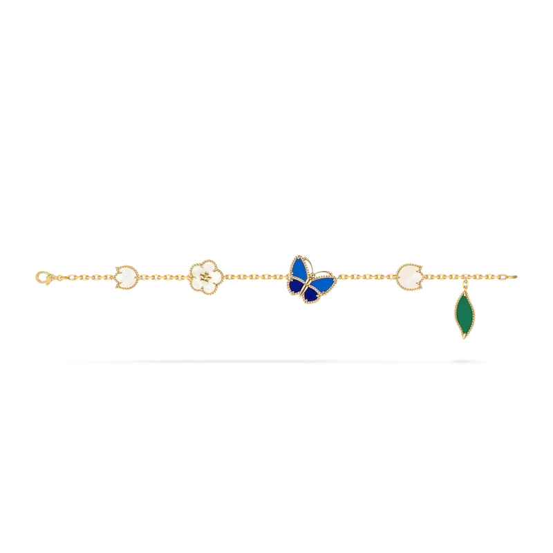 Van Cleef & Arpels. Lucky Spring Butterfly bracelet, 5 motifs VCARPHZV00 2