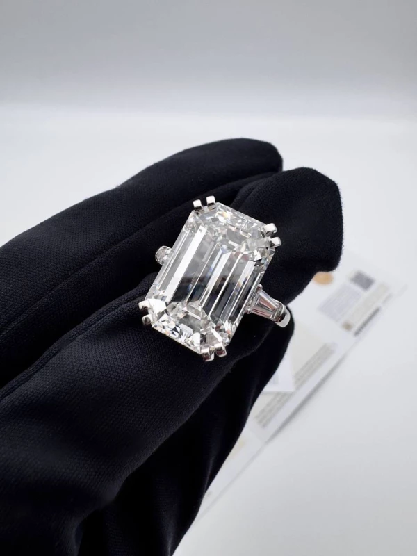 СЕРЬГИ NO NAME DIAMOND RING 14.22 CT E/SI1 (GIA) 14.22 CT E/SI! 3