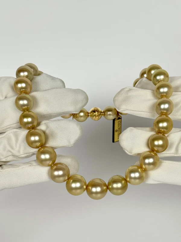 Мikimoto  NECKLACE, GOLDEN SOUTH SEA XUG14217HDO41925 4