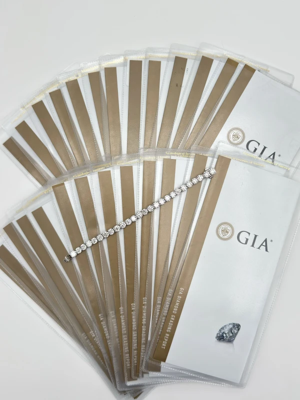 RalfDiamonds ROUND CUT DIAMOND BRACELET 26.12 CT D.26.12 СТ 5