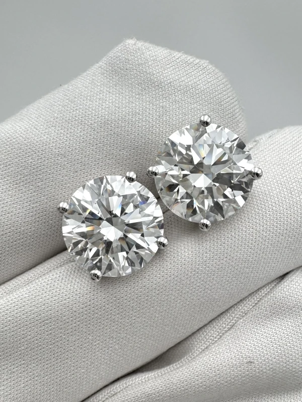No name ROUND DIAMONDS 5.06 - 5.01 CT G/VVS-VS EXEXEX (GIA) NN5.06-5.01 3