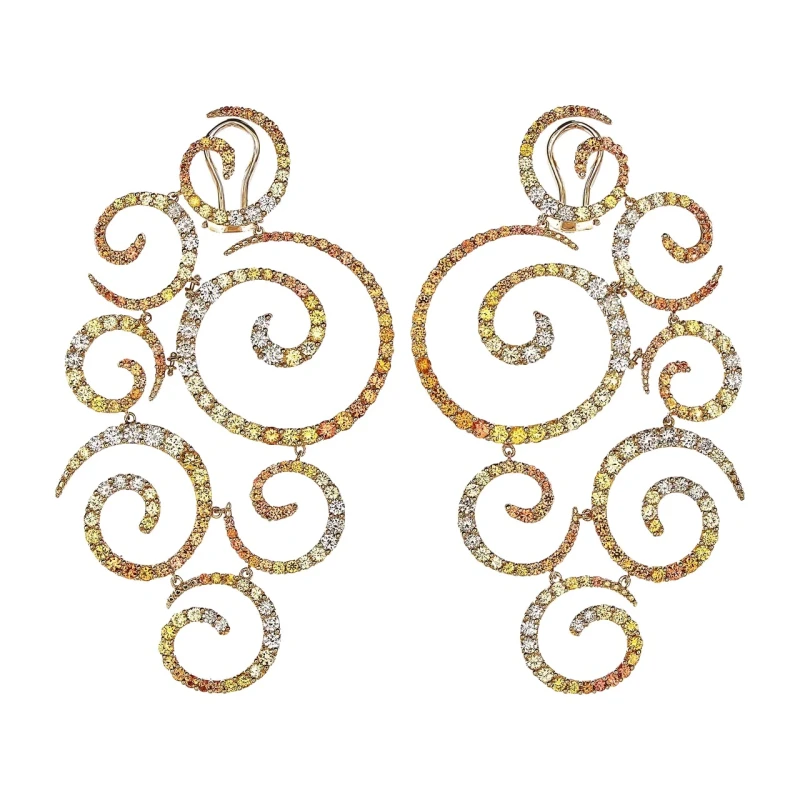 MULTICOLOR DIAMONDS EARRINGS