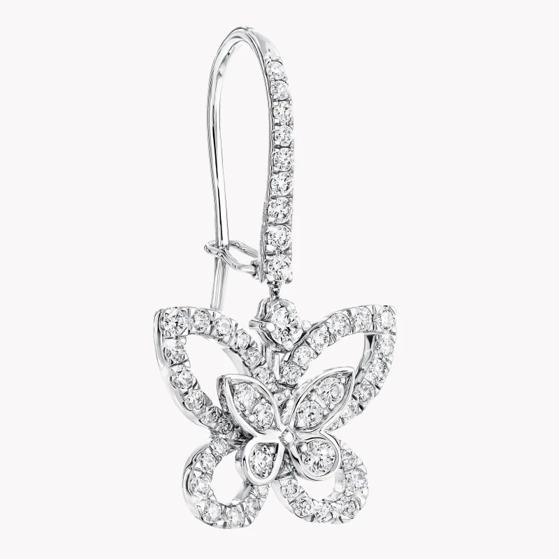 GRAFF BUTTERFLY SILHOUETTE DIAMOND DROP EARRINGS RGE1617 2