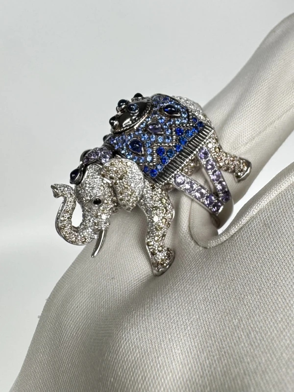Boucheron HATHI, THE ELEPHANT FAMILY (SIZE 55) JRG01475 5