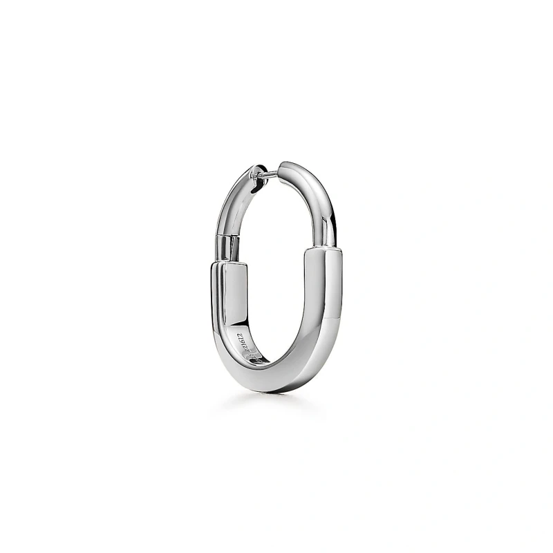 Tiffany & Co Lock Earrings in White Gold, Medium 72342879 4